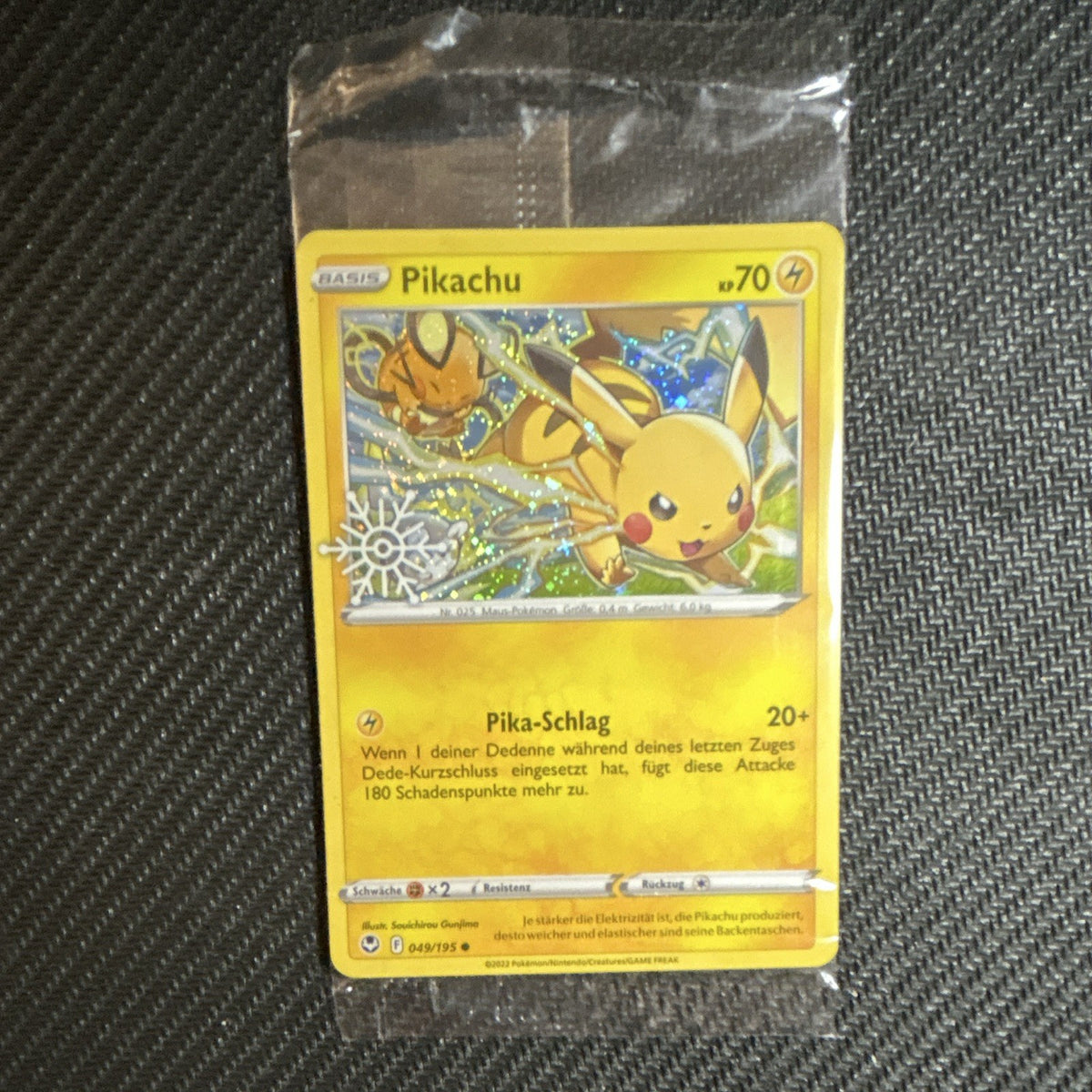 ⚡️ Pokémon Pikachu 049/195 DE Holo KP 70 (2022) RARE & SEALED - PSA Ready -TCG