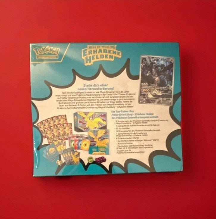 ⭕️ Pokémon TCG Top-Trainer-Box Erhabene Helden DE ⭕️ SEALED NEU!