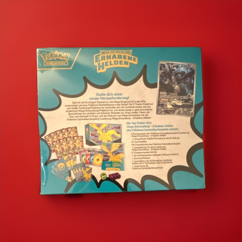 ⭕️Pokémon Top-Trainer-Box Mega-Entwicklung Erhabene Helden - DE⭕️