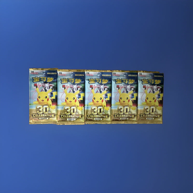 ⭕️ 5 x Pokémon 30th Celebration Booster! (Chinesisch) ⭕️