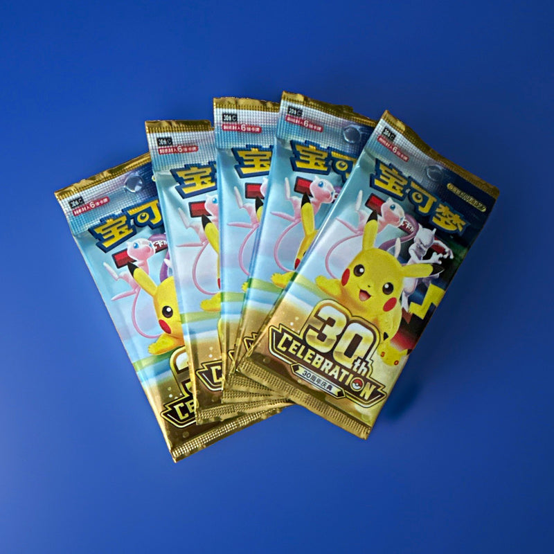 ⭕️ 5 x Pokémon 30th Celebration Booster! (Chinesisch) ⭕️